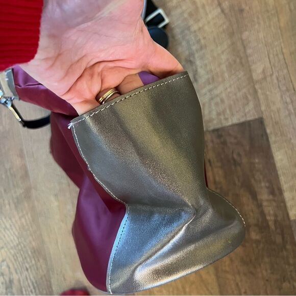 JM New York Bag Joy Mangano Burgundy Wine & Silver NWOT - Picture 13 of 16